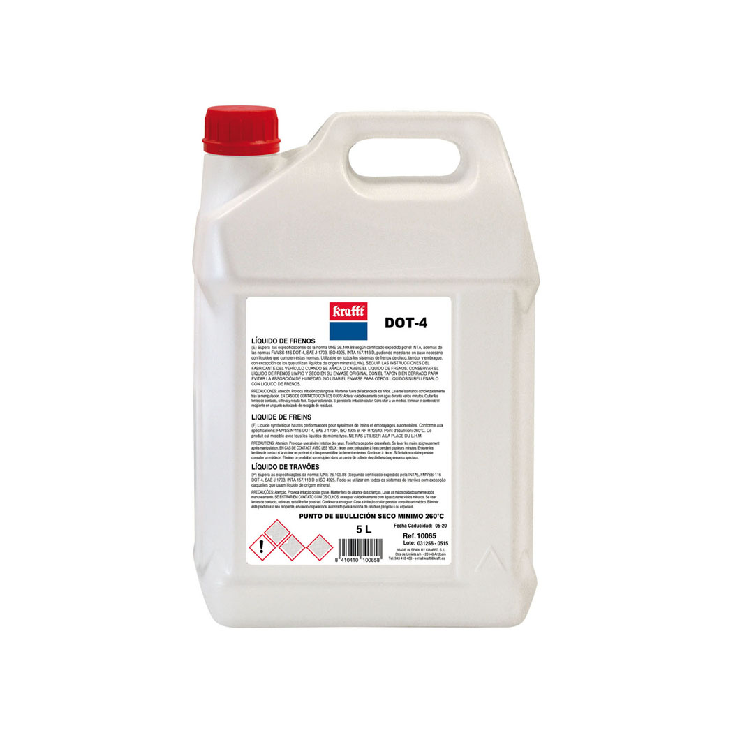 Krafft - Liquido Frenos Dot-4 Plus 500ml : : Coche y moto