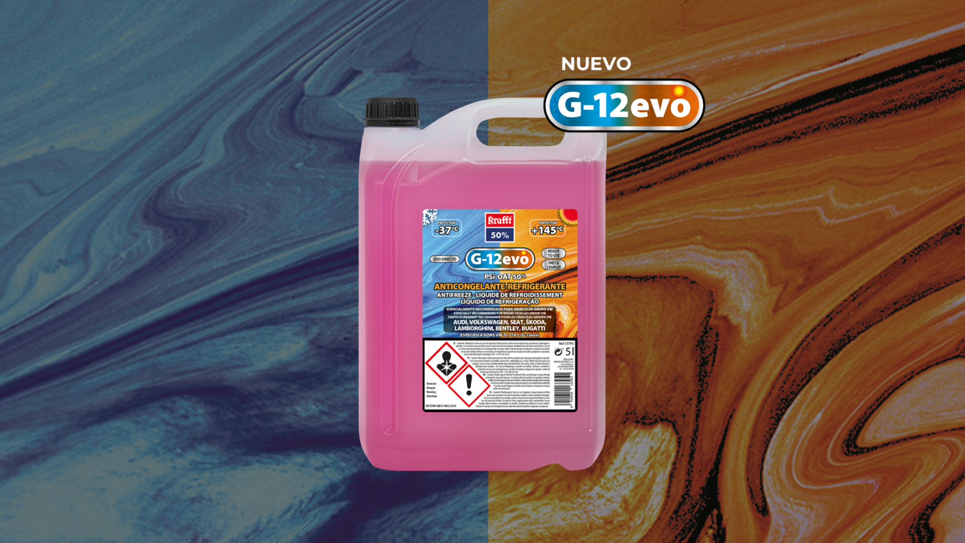 ANTICONGELANTE CONCENTRADO G12EVO compatible G11 G12+ G12++